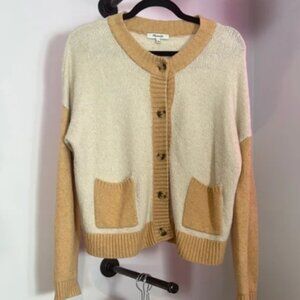 Madewell Colorblock Button-Front Cardigan – Size Medium